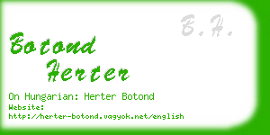 botond herter business card
